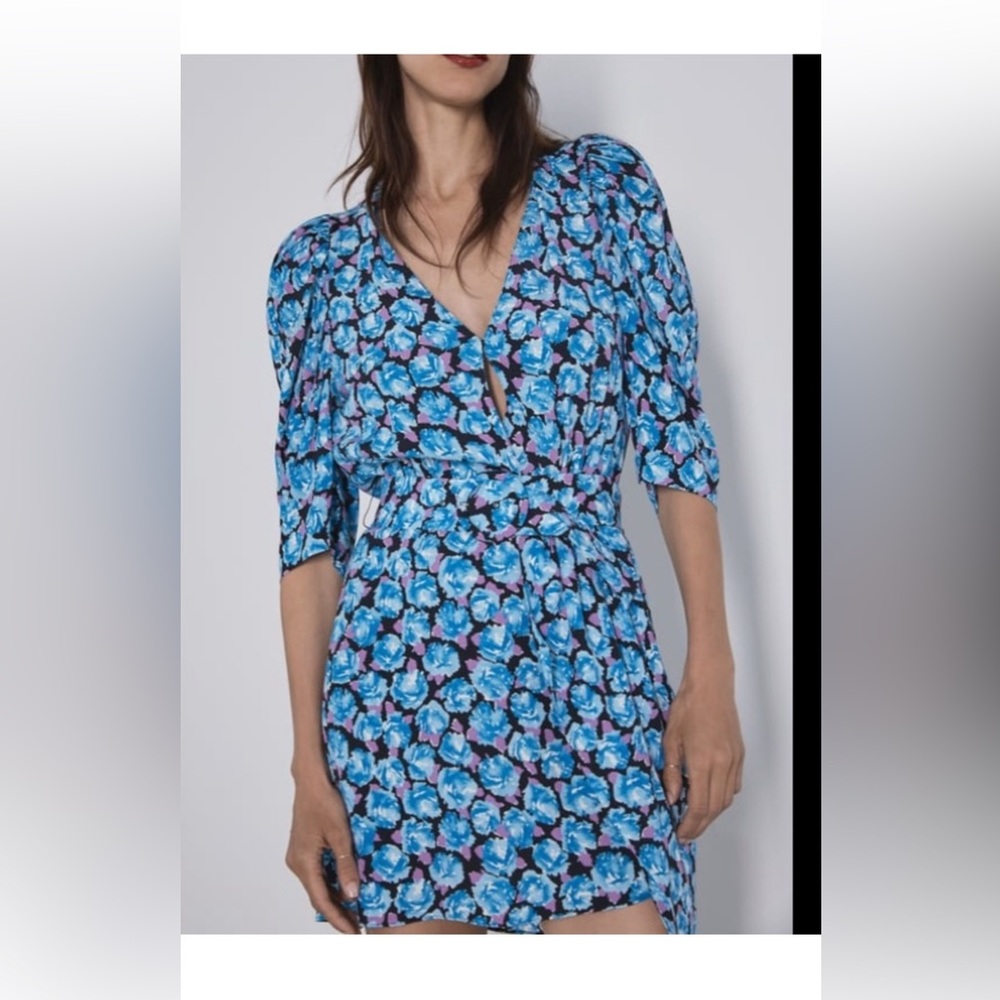 Zara belt mini dress